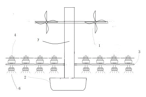 A paddy field plant protection amphibious aircraft