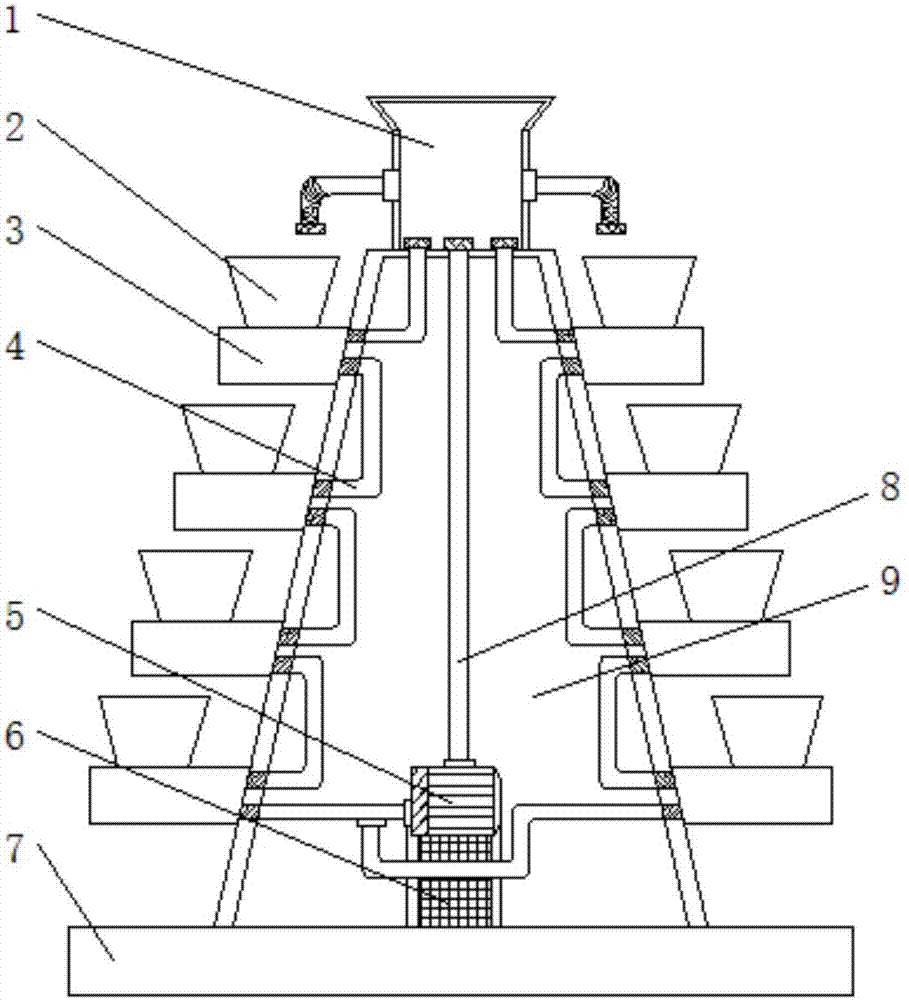 Automatic watering type flowerpot rack