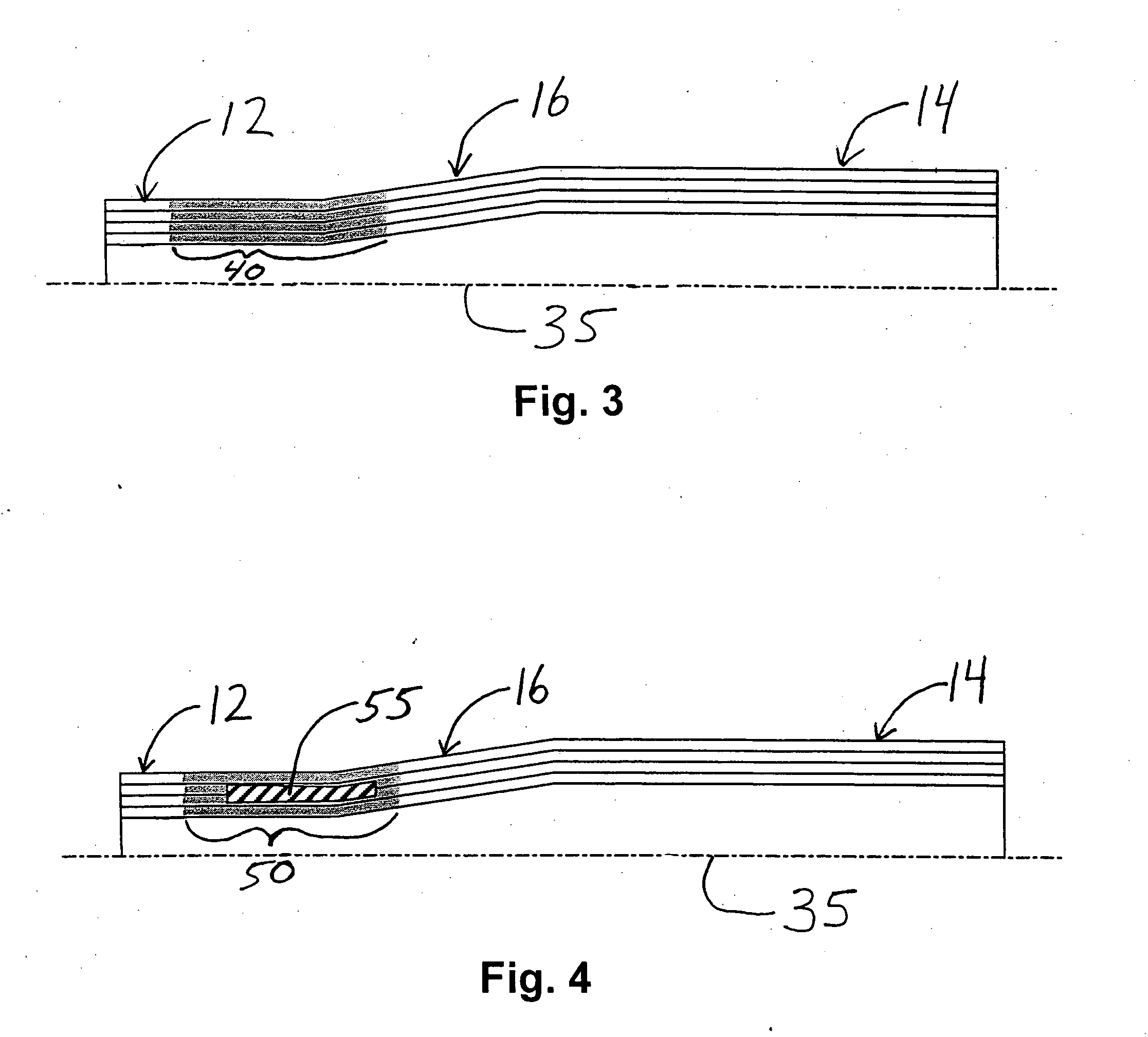 Ball bat including an integral shock attenuation region