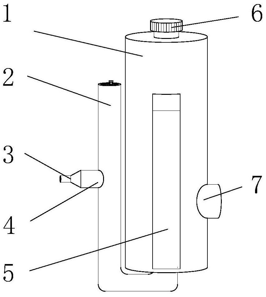 Breathing training device for general thoracic surgery nursing and using method thereof