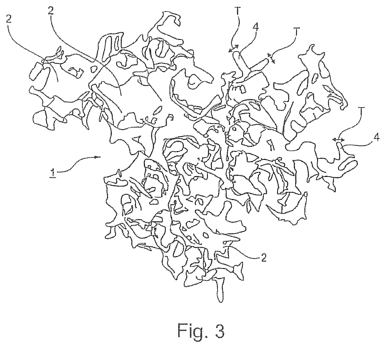 Particle suitable for the manufacture of an implantable soft tissue engineering material