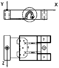 Milling process of solid solution steel double gooseneck hinge