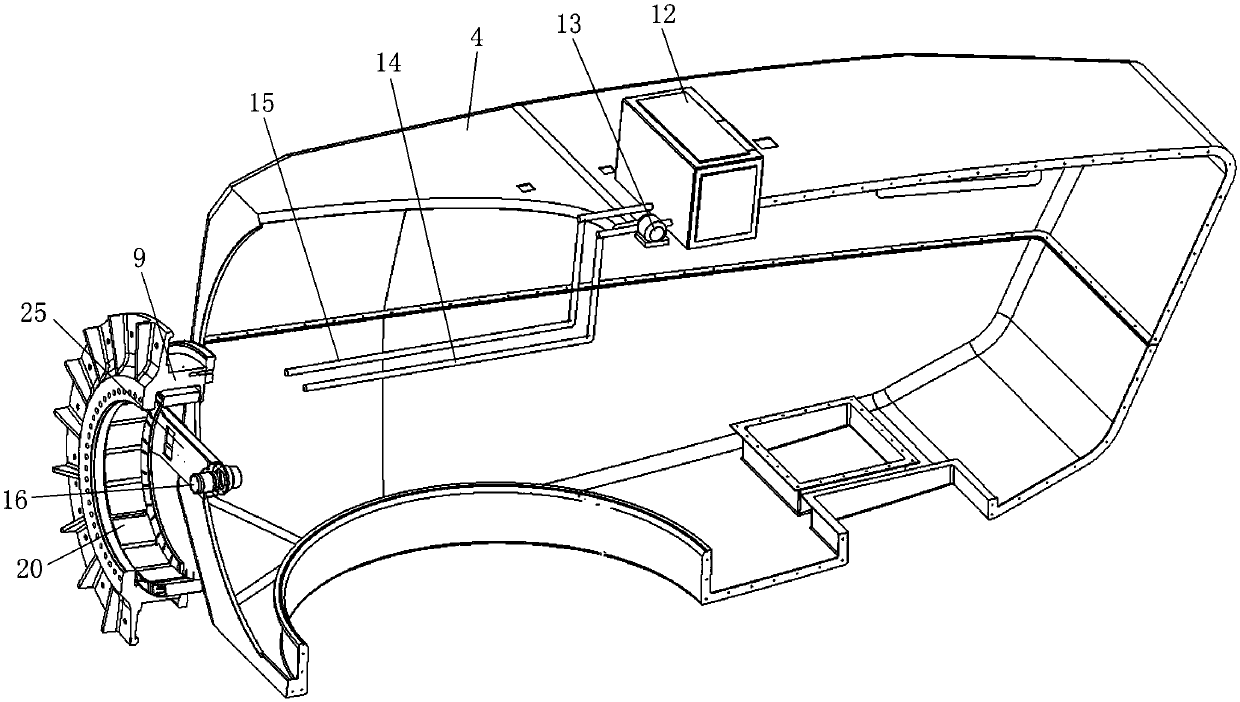 Cooling system used for shaft system of wind generating set and wind generating set