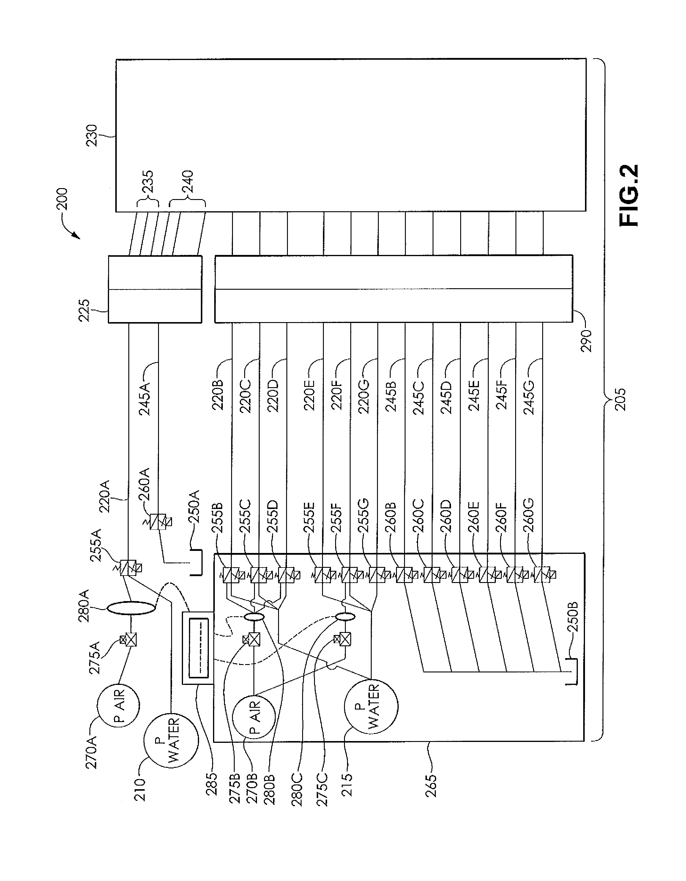 Die coolant system with an integral and automatic leak test