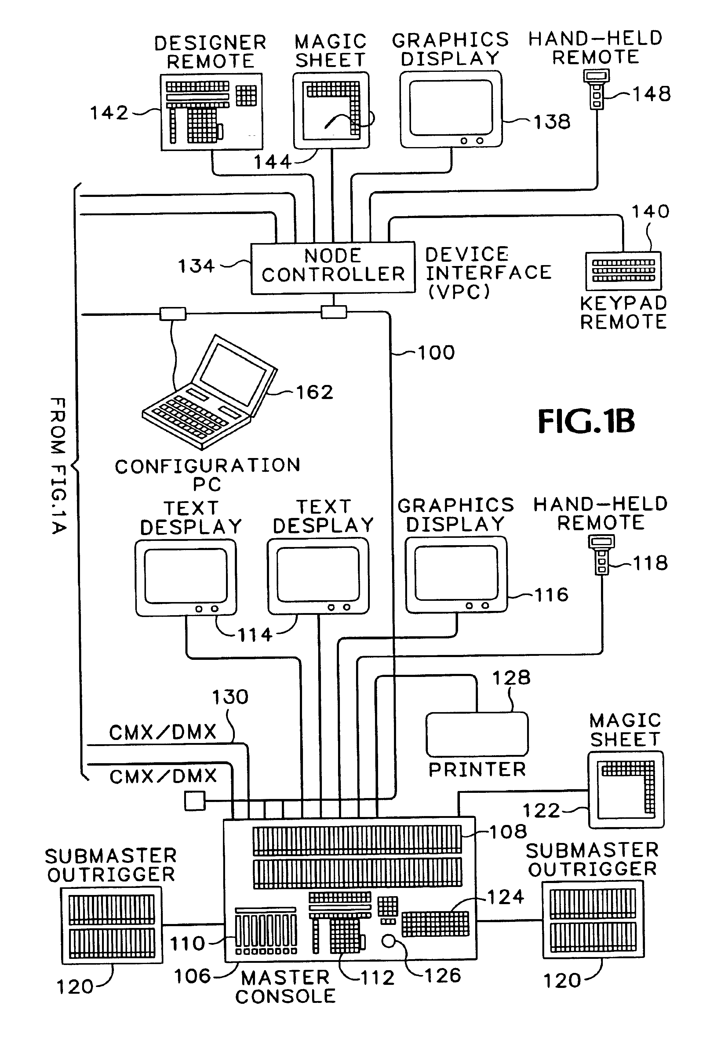 Theatrical lighting control network