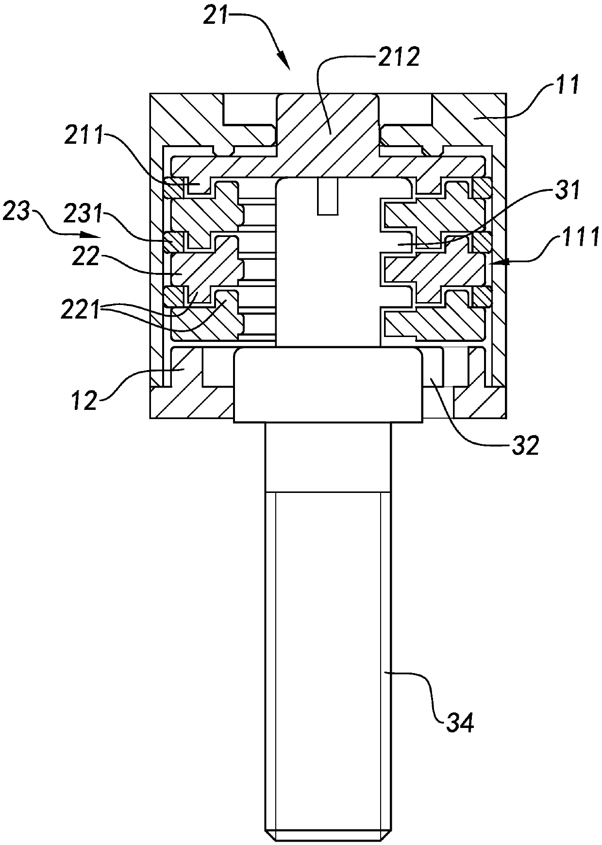 Screw connection with locking mechanism