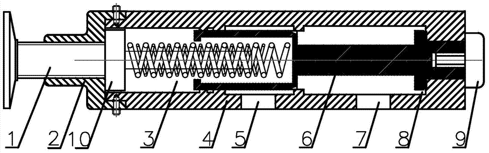 A direct-acting overflow valve of the oil supply system of transmission device