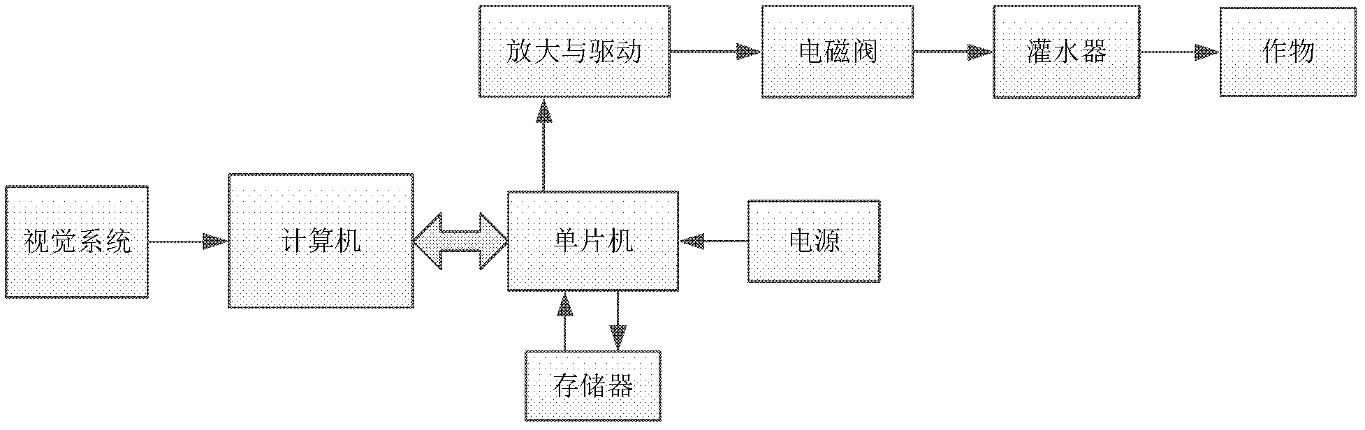 Crop irrigation system based on computer vision