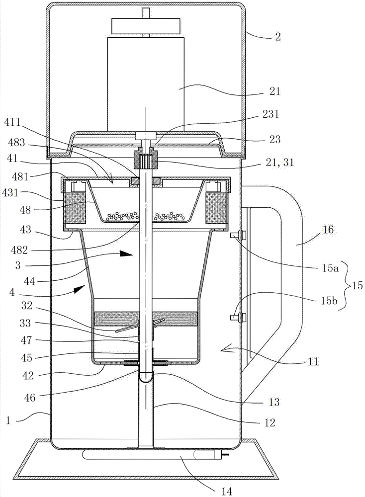 Scum juice separating device