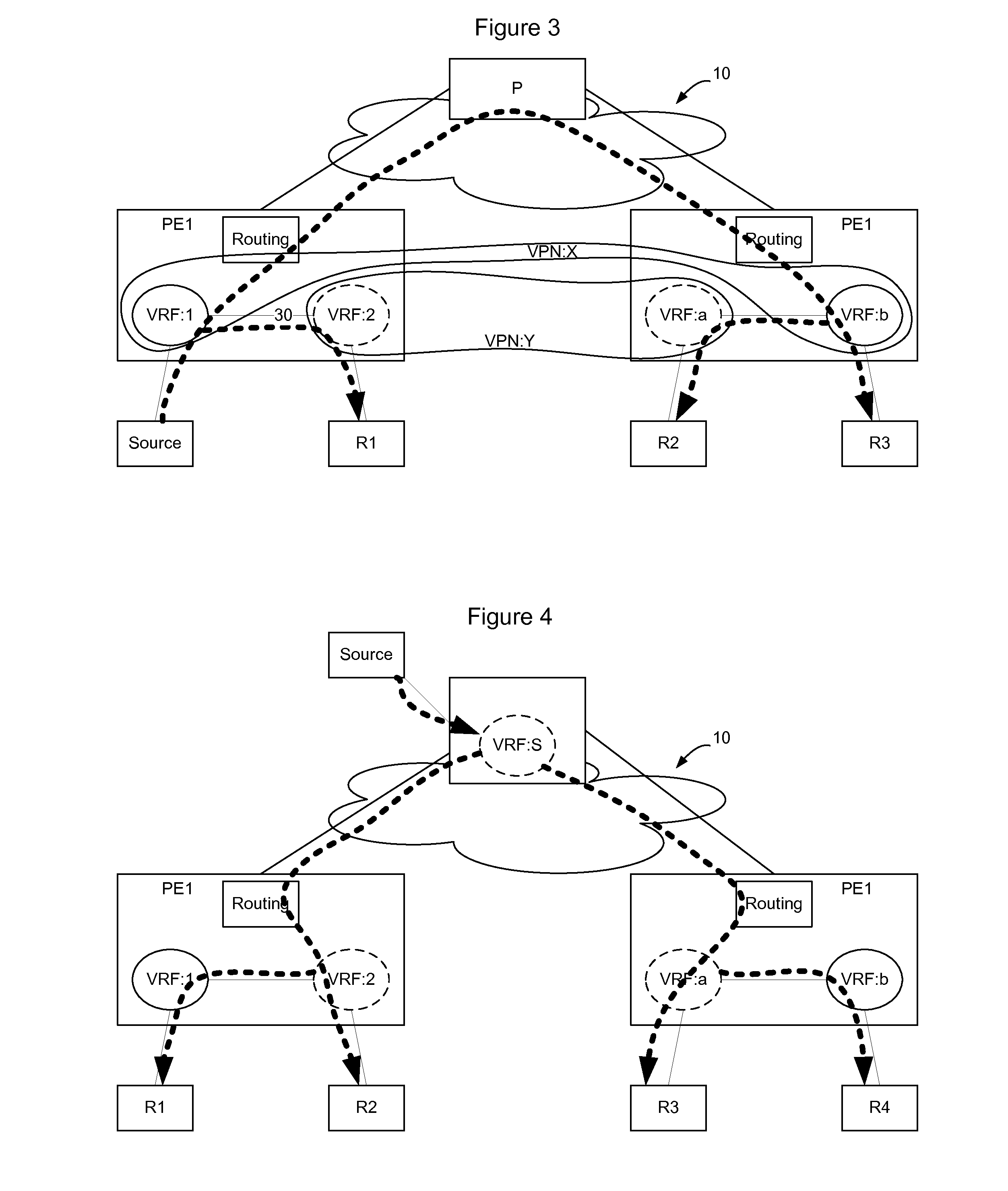 Method and Apparatus for Enabling Multicast Route Leaking Between VRFs in Different VPNs