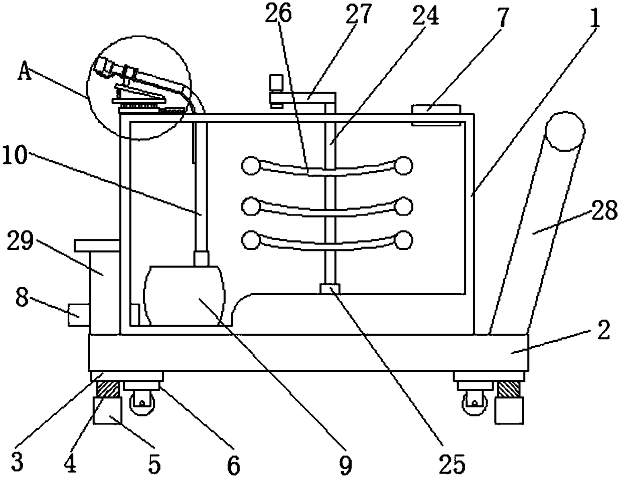 Environment-friendly agricultural spaying device