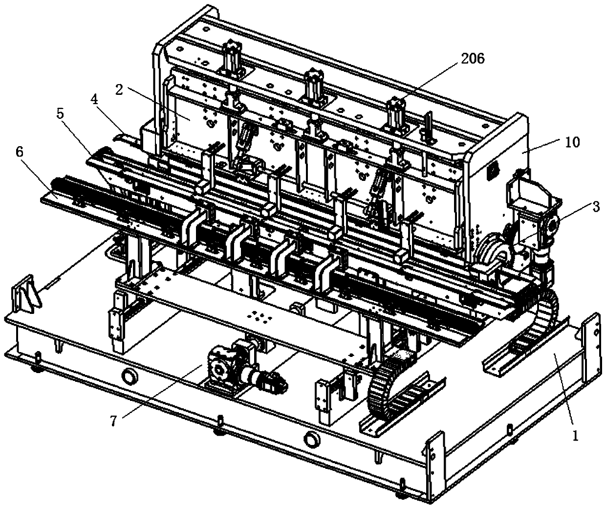 Upward-90-degree bending double-bending die strip and bending machine