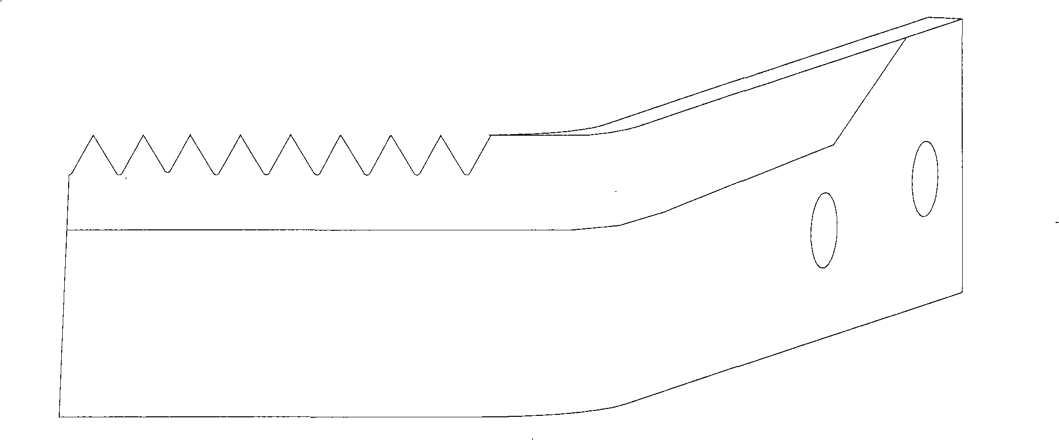 Bionic drag reduction stubbling knife and design method thereof