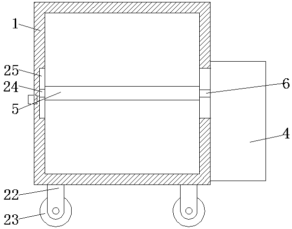 Space adjustable crop laying device