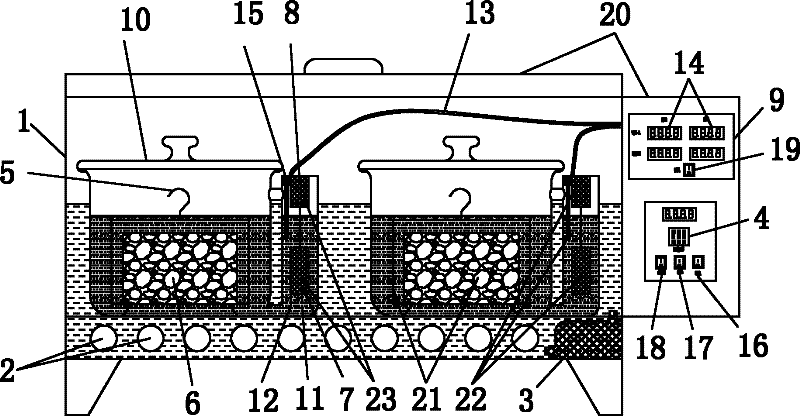 Device for evaluating longer-term snow-melting property of salinization matter for automatically melting snows on road surface