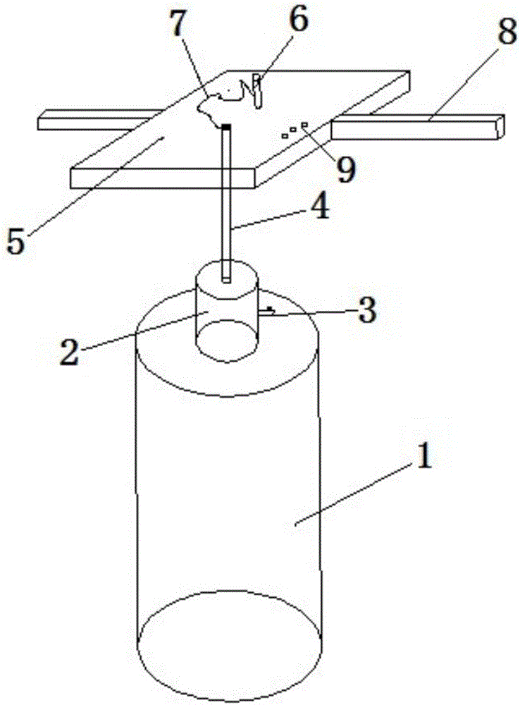 Air pressure type solid asphalt sampling device