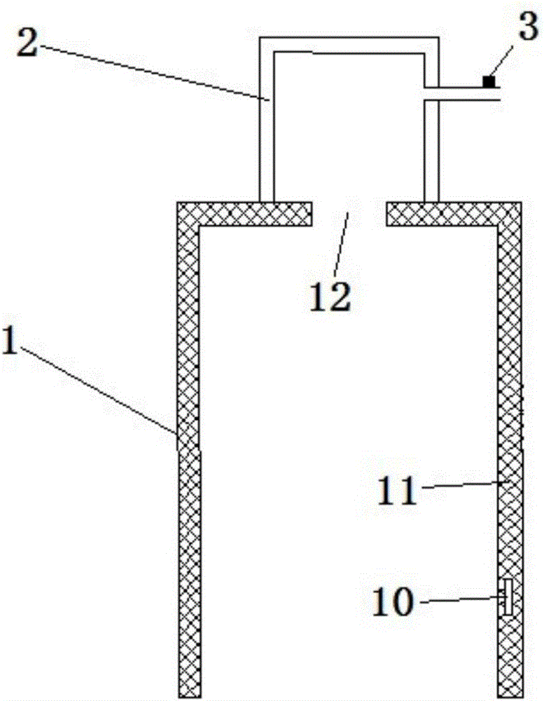 Air pressure type solid asphalt sampling device