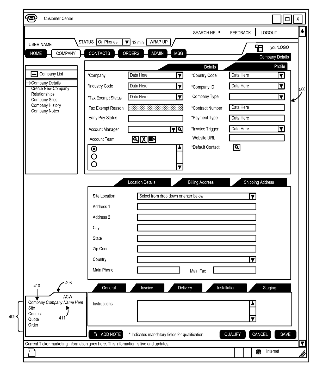 Active context information for an object and contextually associated objects