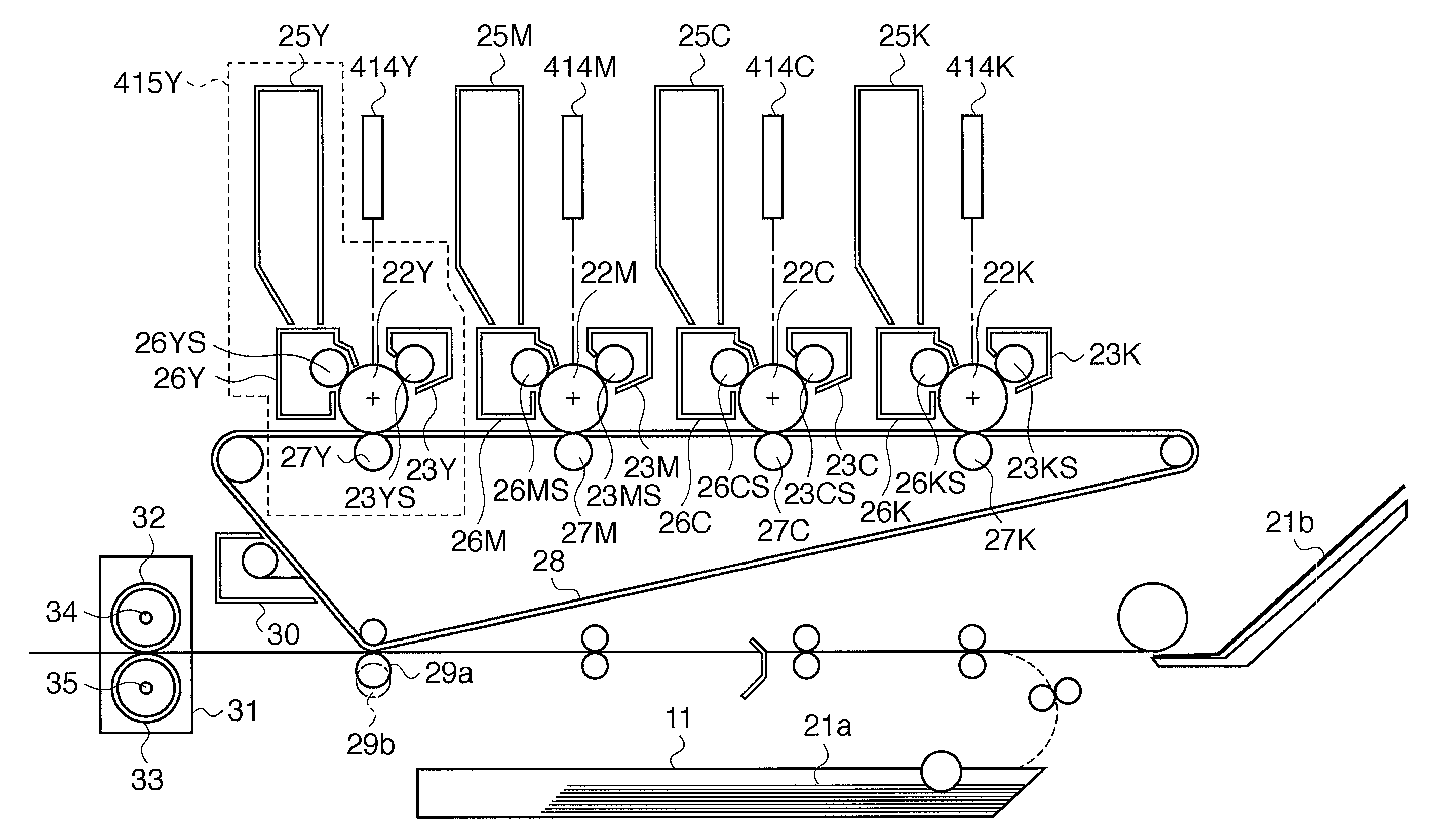 Color image forming apparatus and color image correcting method