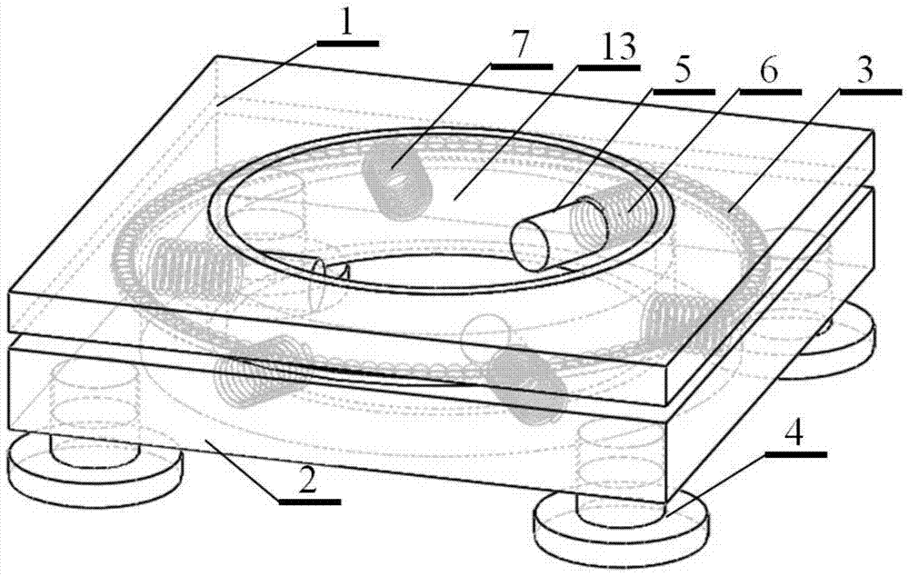 A damper platform for vibration reduction by utilizing the mass of furniture and household appliances