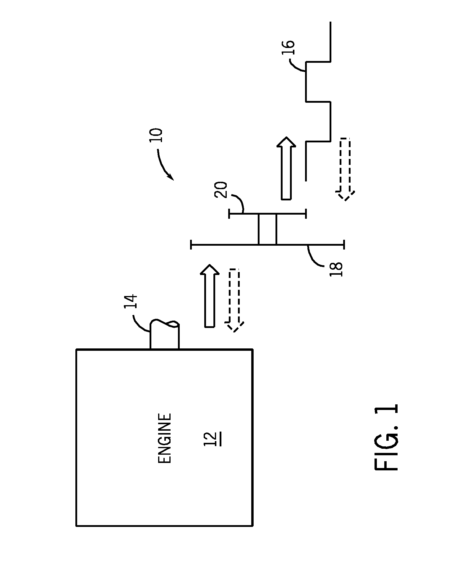 Split shaft for high power diesel engine