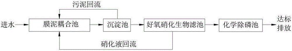 Double-circulation nitrogen and phosphorus removal wastewater treatment system and process