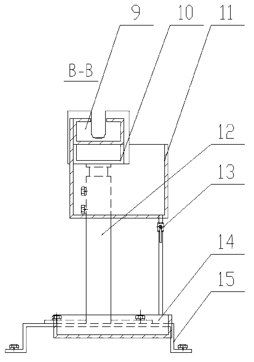 Immersion type grooved circulating water cooling plant for wire rods