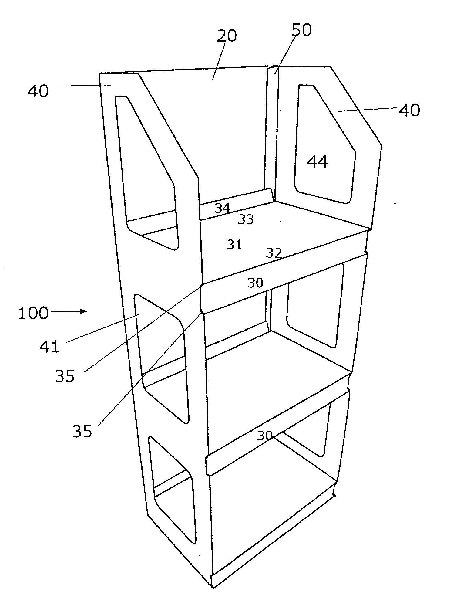 Collapsible merchandising display