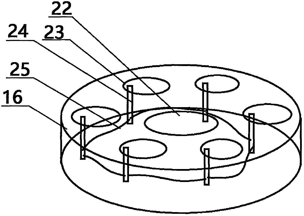 Medical examination layered chromogenic reaction device