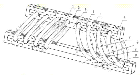 Combined type steel wire rope vibration isolator