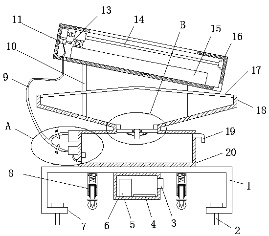 Outdoor photovoltaic power generation device with self-cleaning function