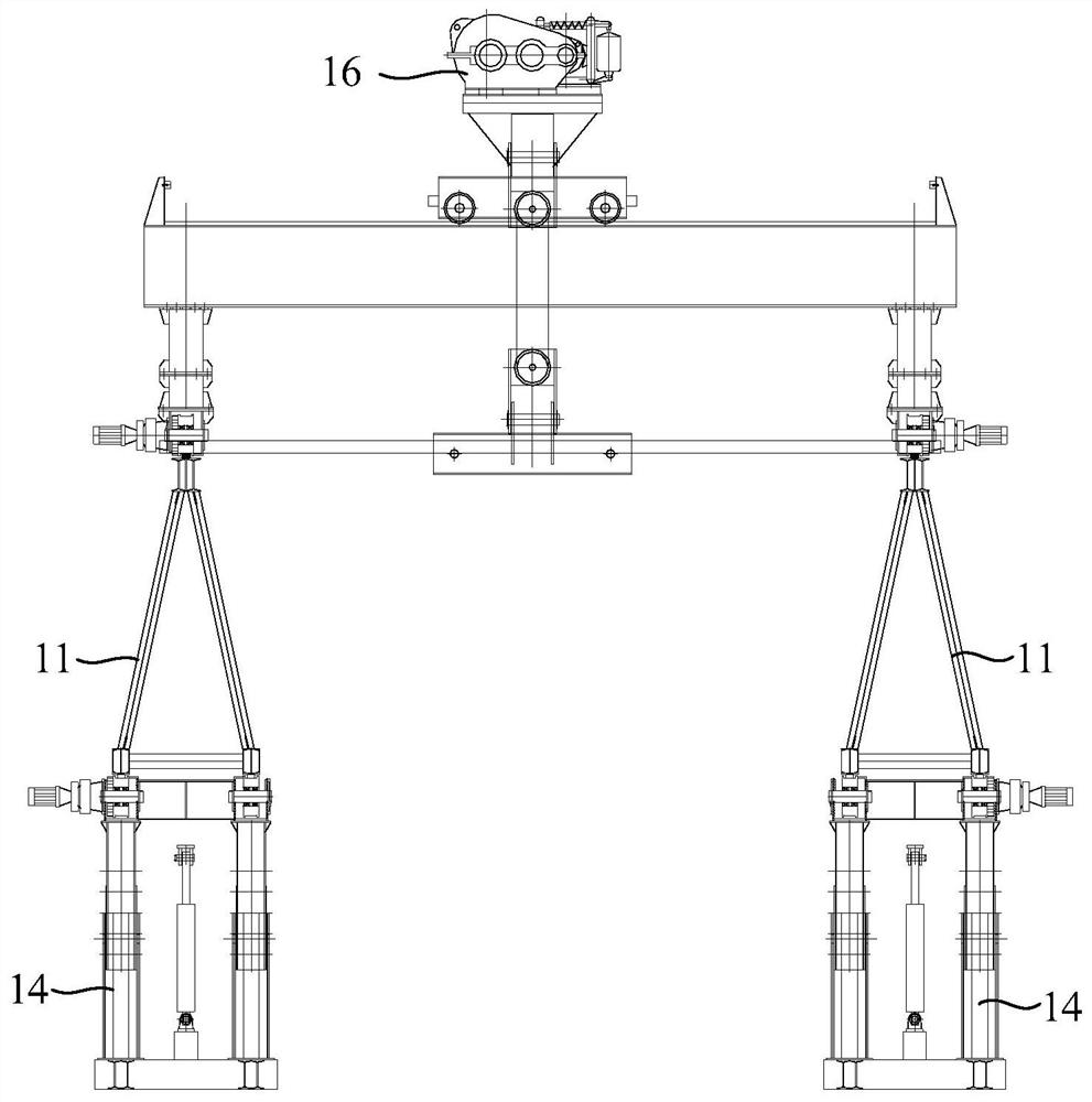 Bridge erecting machine transfer system and bridge erecting machine transfer method