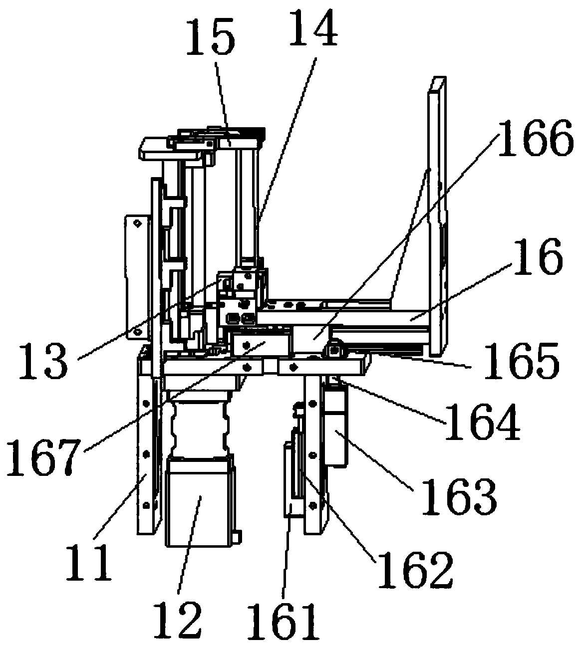 An automatic film tearing device