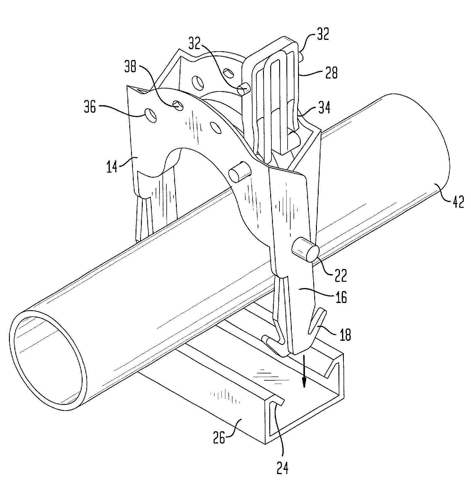 Pipe attaching apparatus