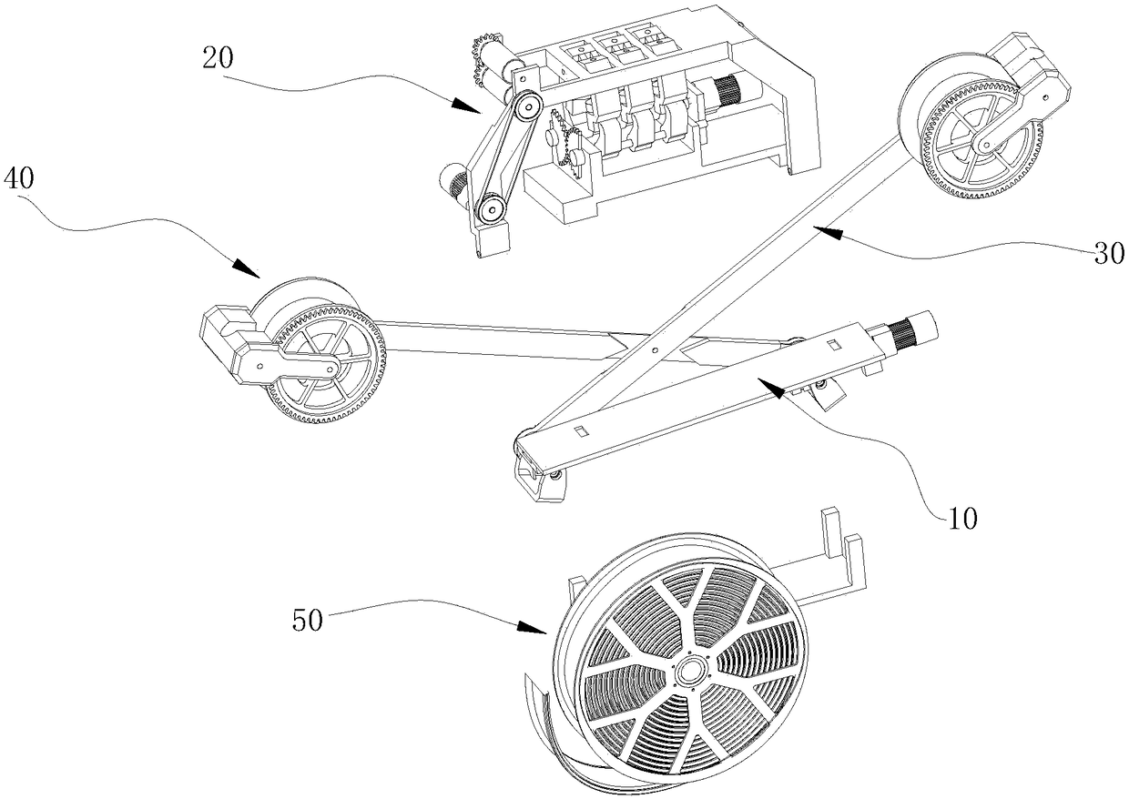 Power distribution line insulation wrapping device