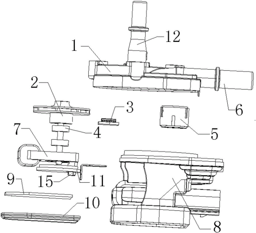 Gasoline steam purifying device with flow returning function