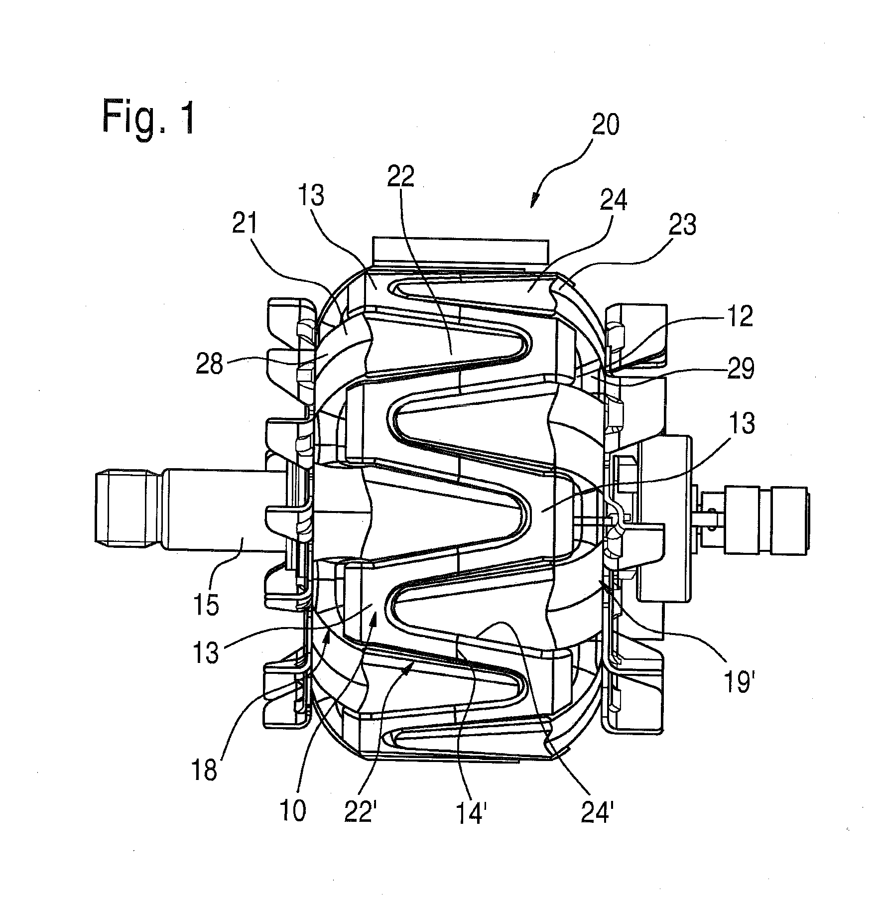 Claw Pole Generator and Closure Body for a Claw pole Generator