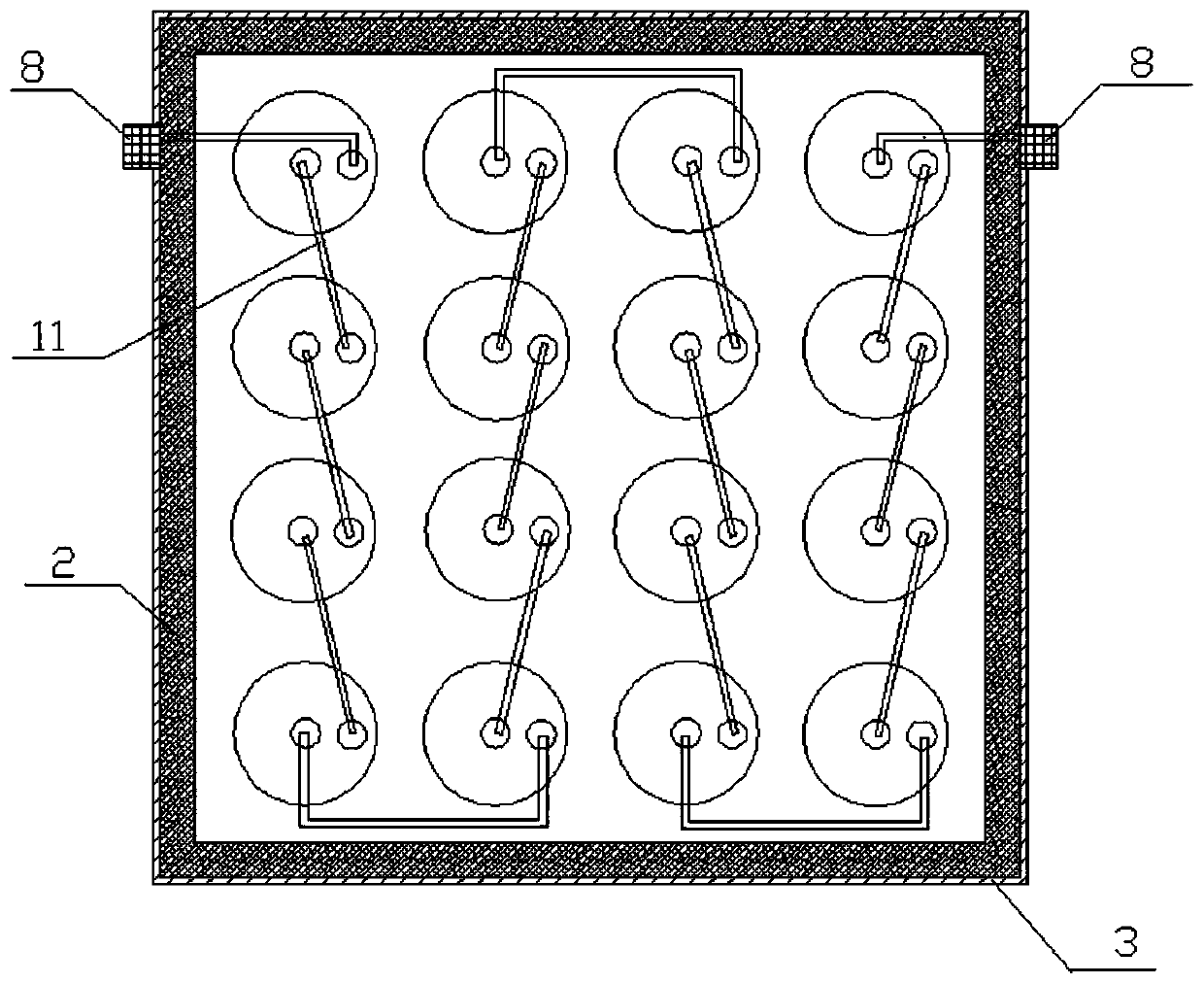 A liquid metal battery module and its assembly method