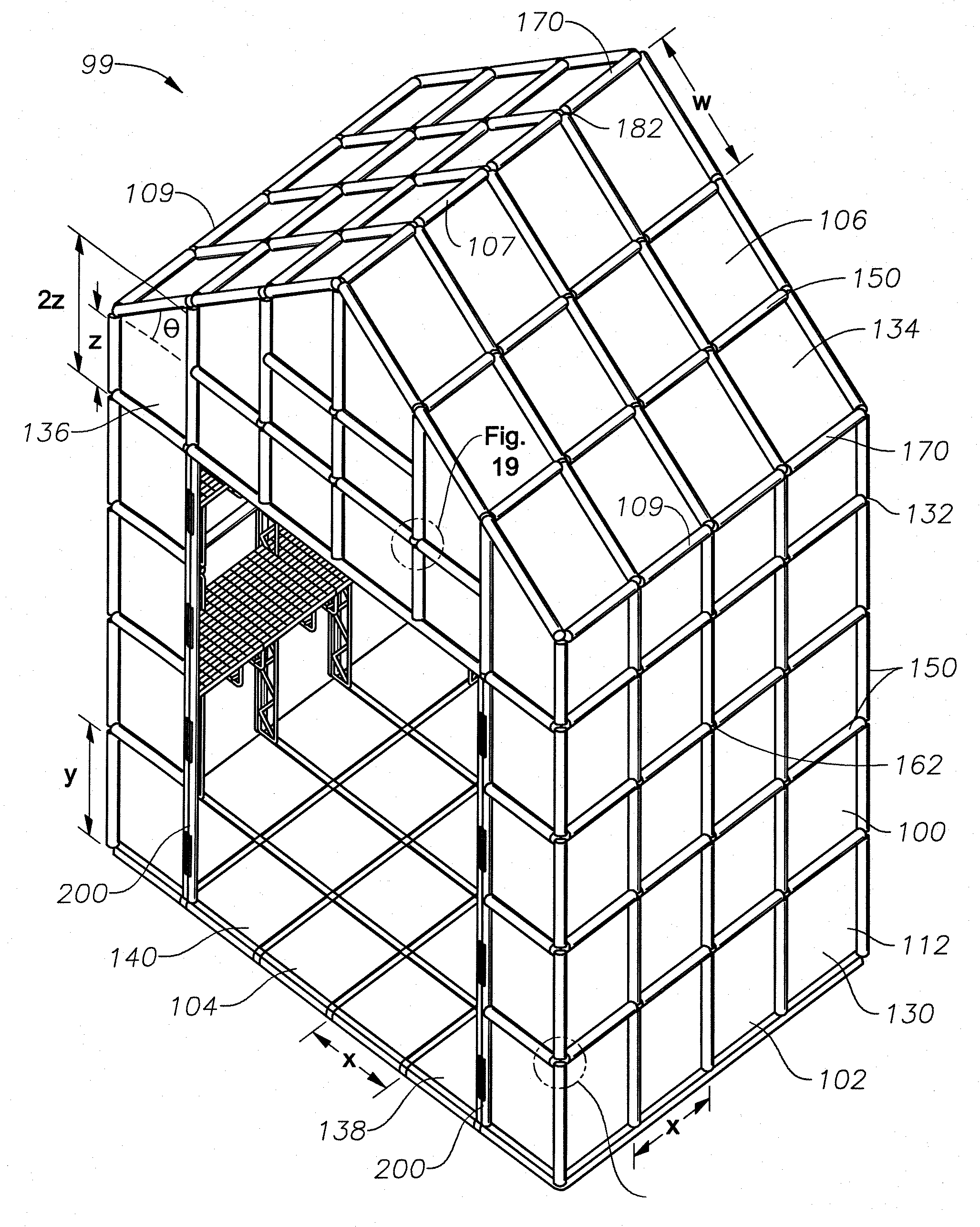 Method and system for a modular building structure