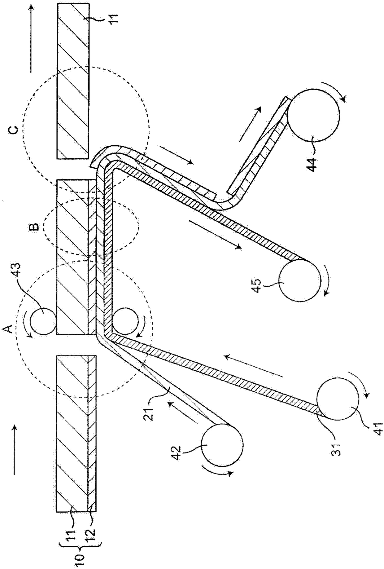 Method for manufacturing single layered body or laminated body