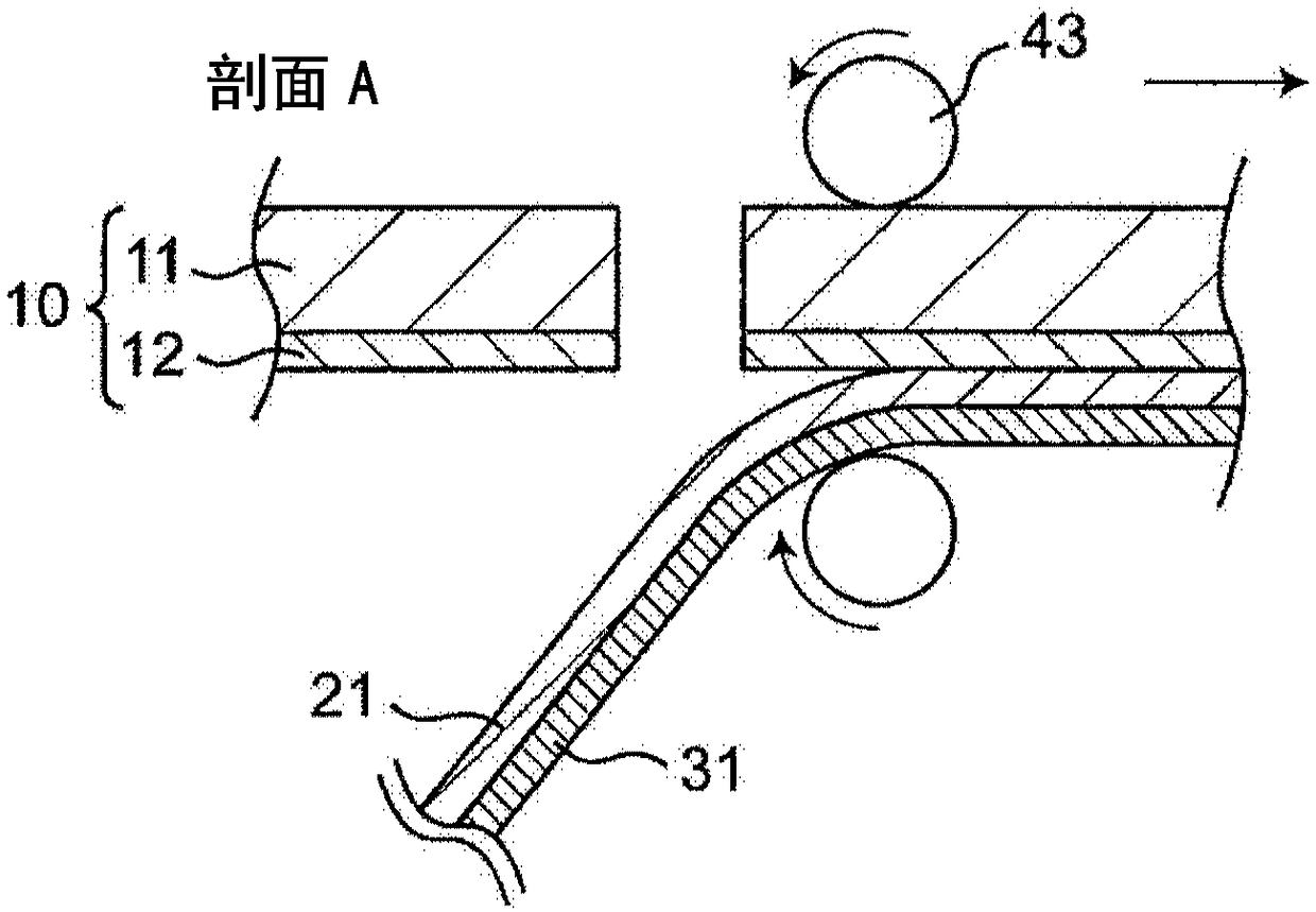 Method for manufacturing single layered body or laminated body