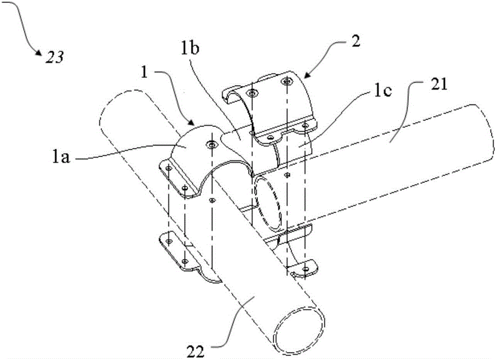 Rack of multi-rotor-ring unmanned aerial vehicle