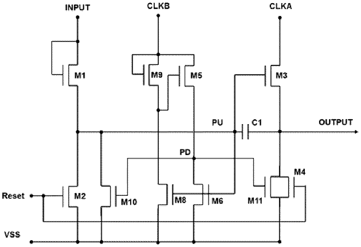 Gate driving unit circuit, gate driving circuit, display device and driving method