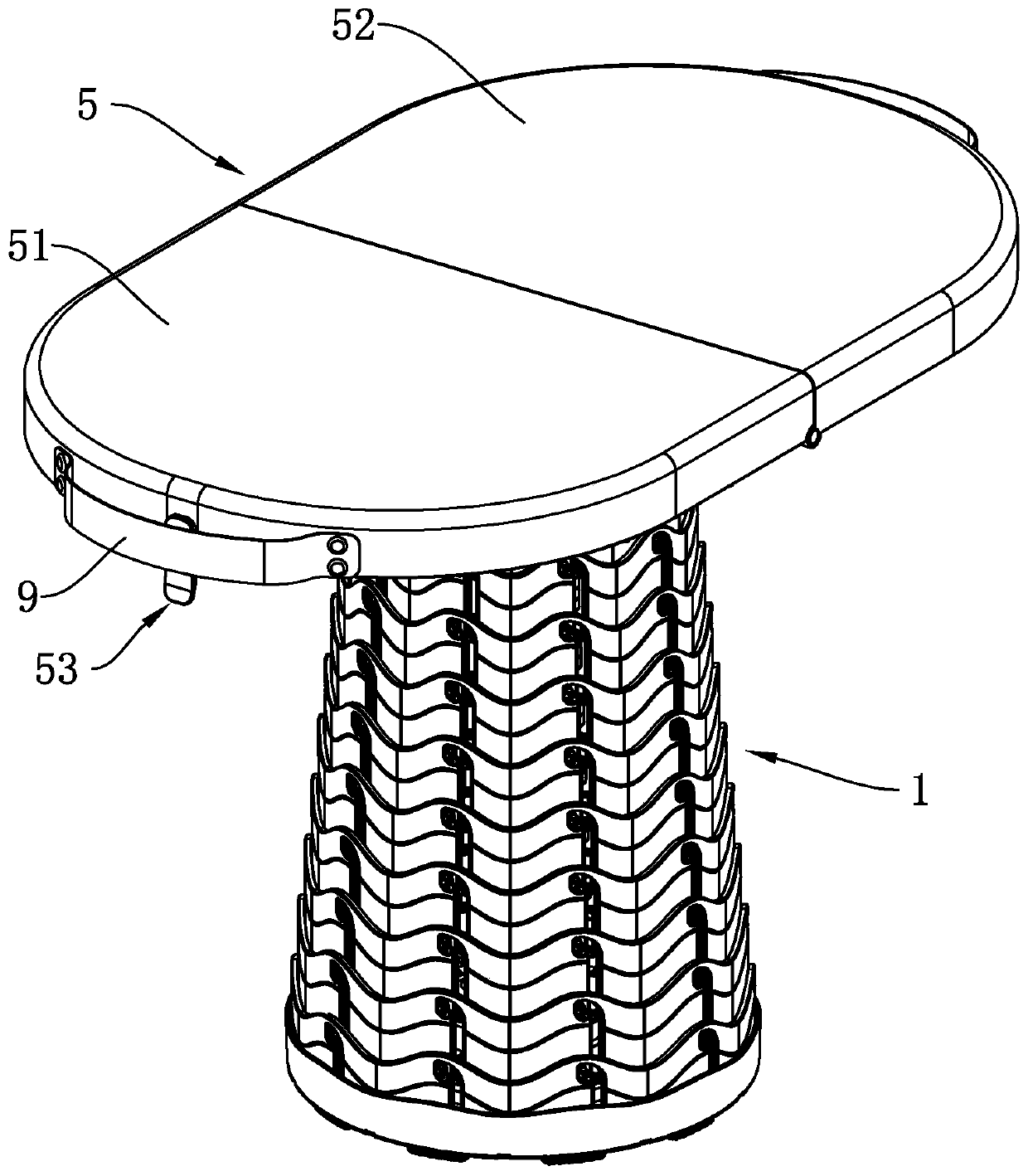 Combined table and stool