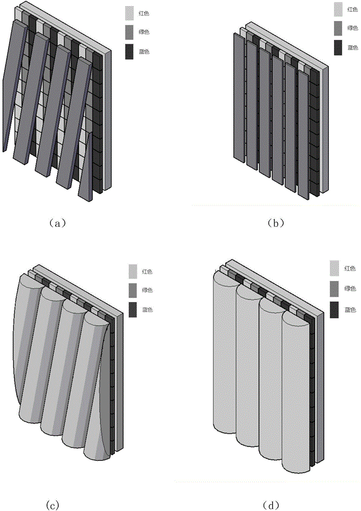 Naked eye three-dimensional display method and device based on vibration grating