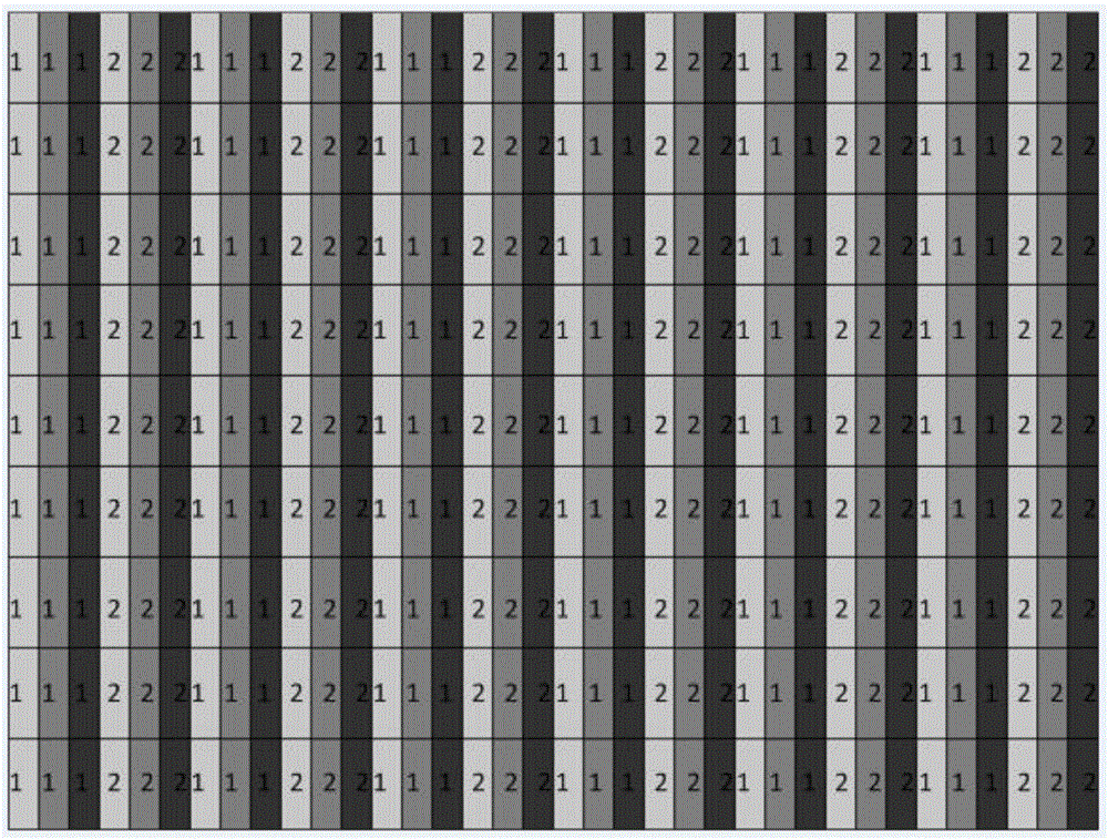 Naked eye three-dimensional display method and device based on vibration grating