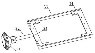 Resin hole plugging device and method for double-sided back drilling printed circuit board