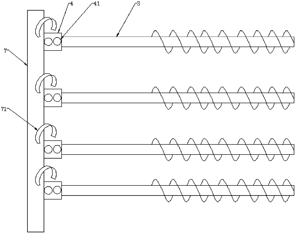 Cast-in-situ lightweight concrete structure based on spiral steel piles and construction method thereof