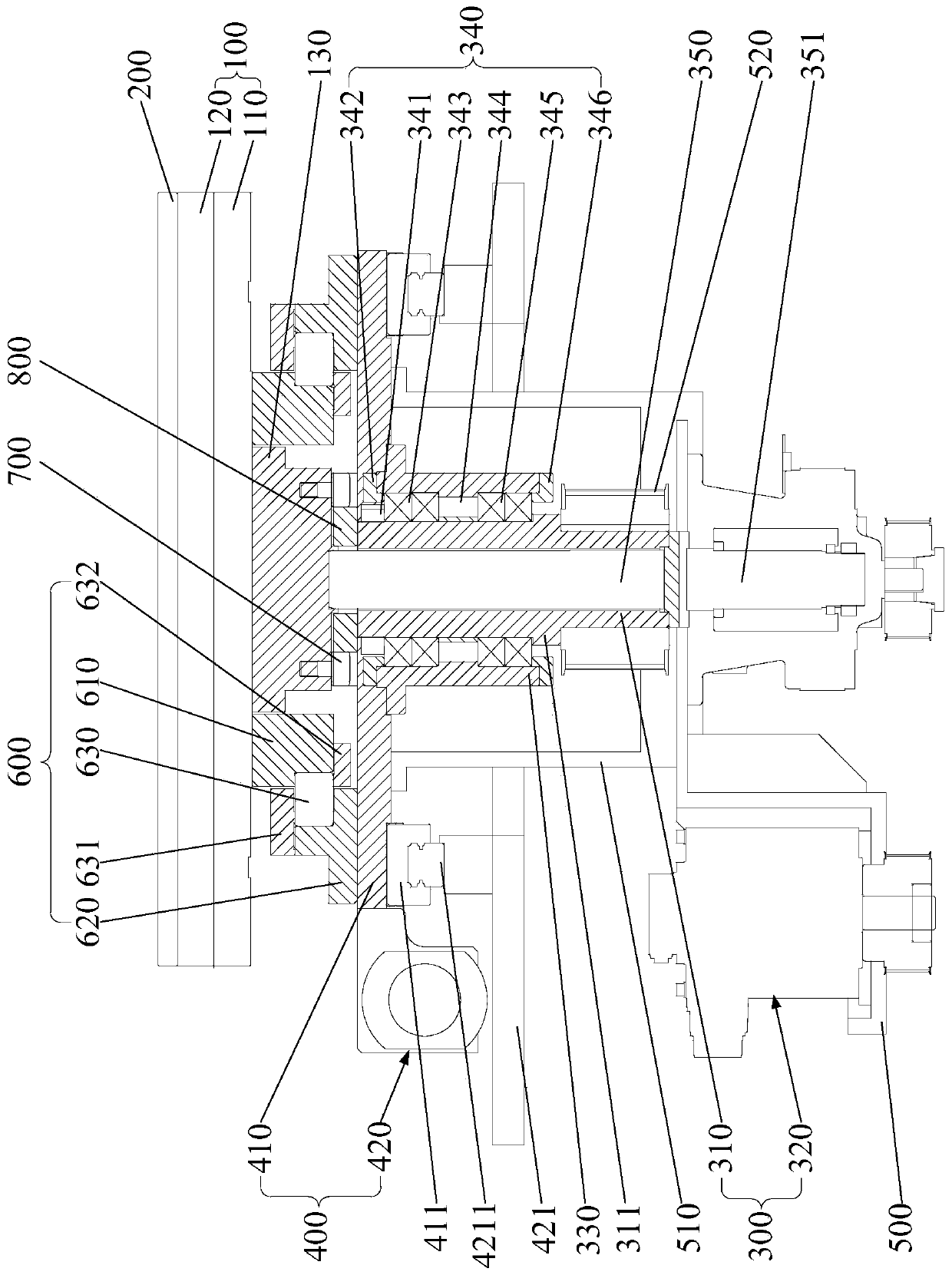 Drive device for polishing disk