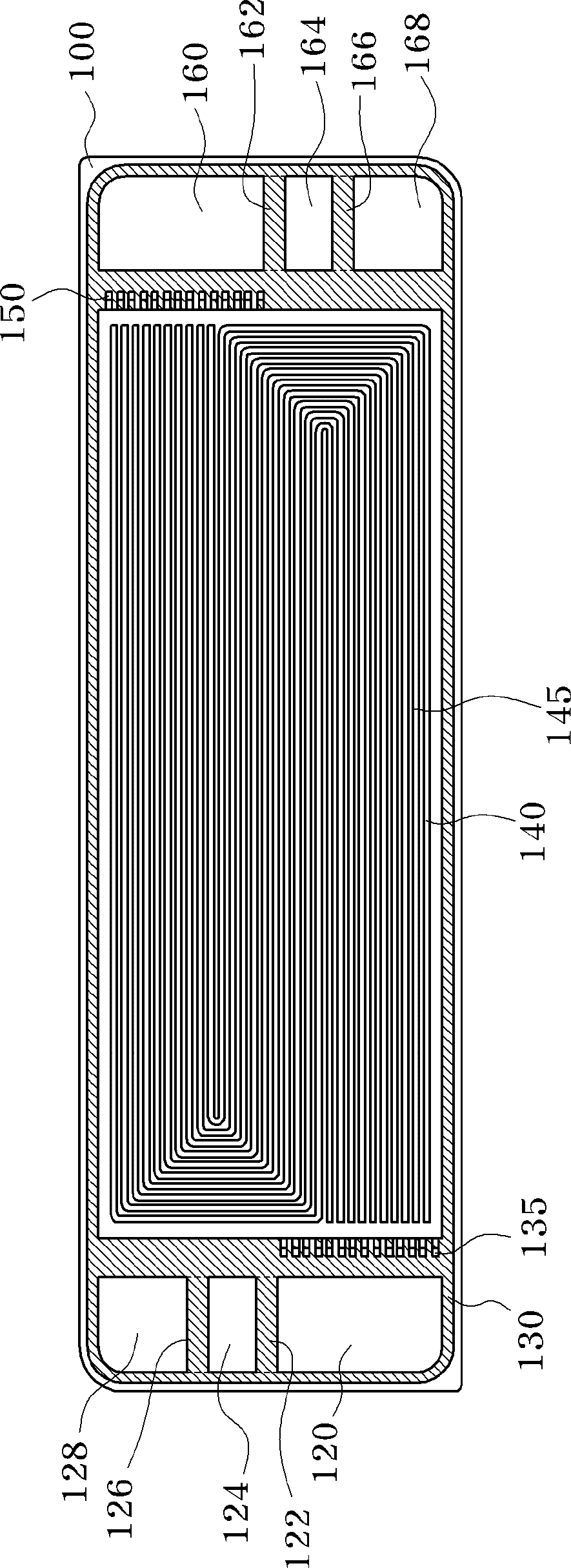 Metal separator for fuel cell, and fuel cell stack provided with same